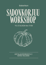 Sadonkorjuu workshop 27.8.2026